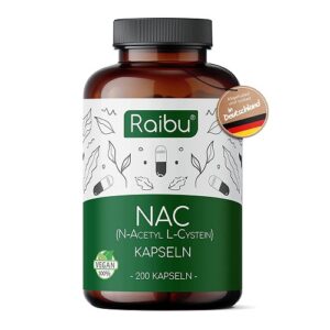 NAC N Acetyl Cysteine 800 mg 200 kapslit 65 kuu jagu