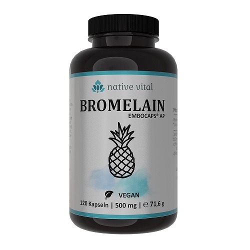 BROMELAIIN, 500 mg, 120 kapslit, 4 kuu jagu
