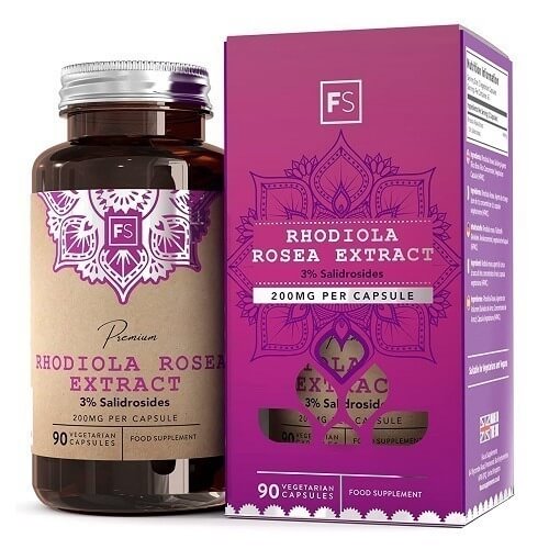 KULDJUURE EKSTRAKT(Rhodiola Rosea), 200 mg, 90 kapslit, 1,5 kuu jagu