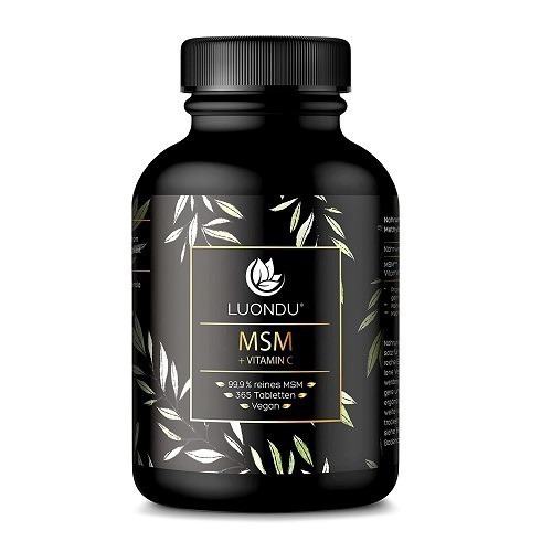 MSM, 1000 mg, 365 tabletti, 6 kuu jagu