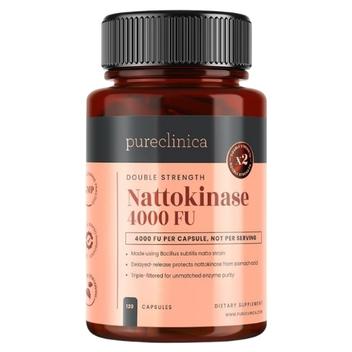 Nattokinaas 4000 FU 120 kapslit – nattokinaasi sisaldav ensüümtoidulisand igapäevaseks kasutamiseks